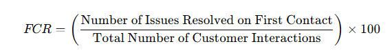 AI solutions enhancing First Contact Resolution (FCR) rates in customer support