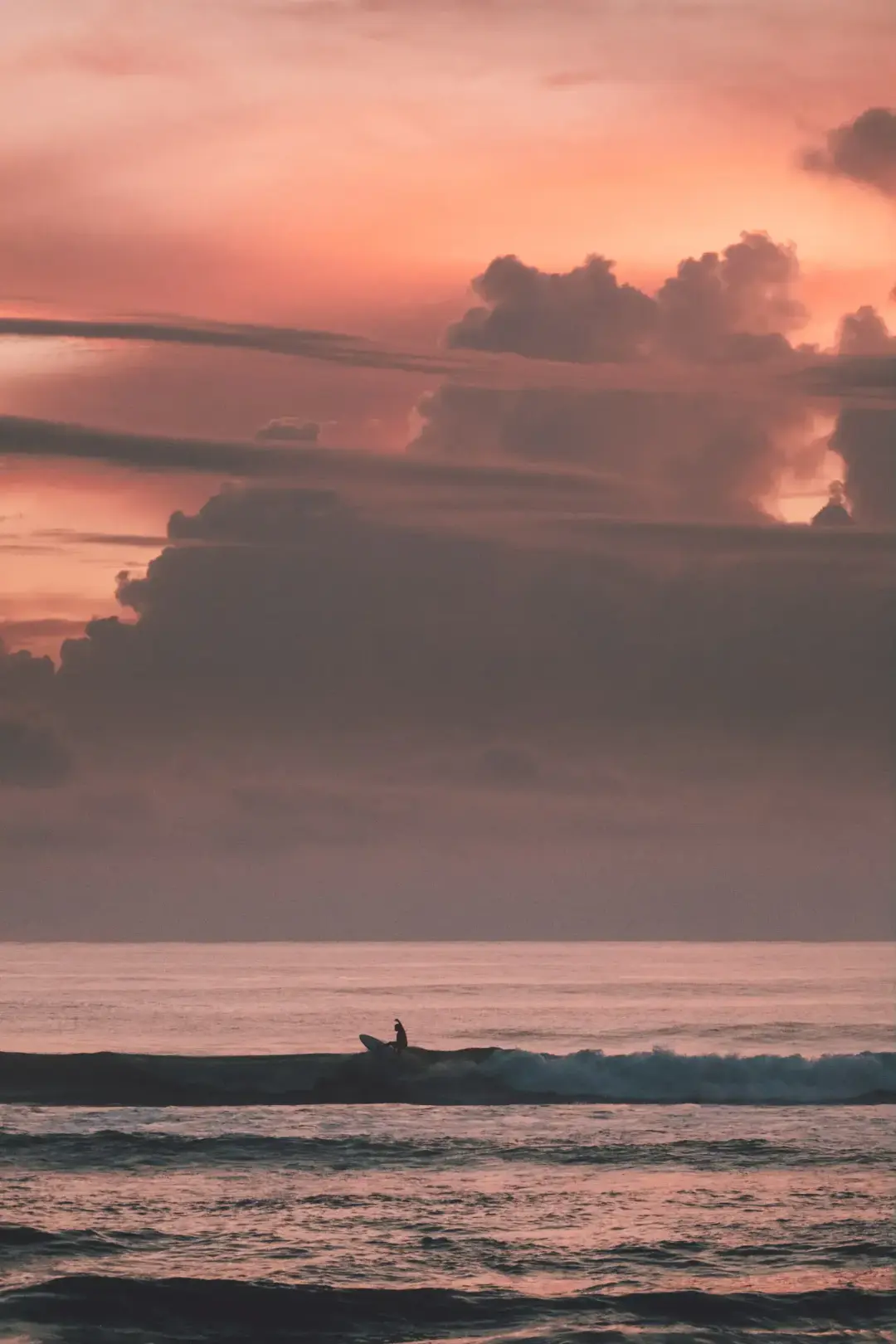 A man surfing