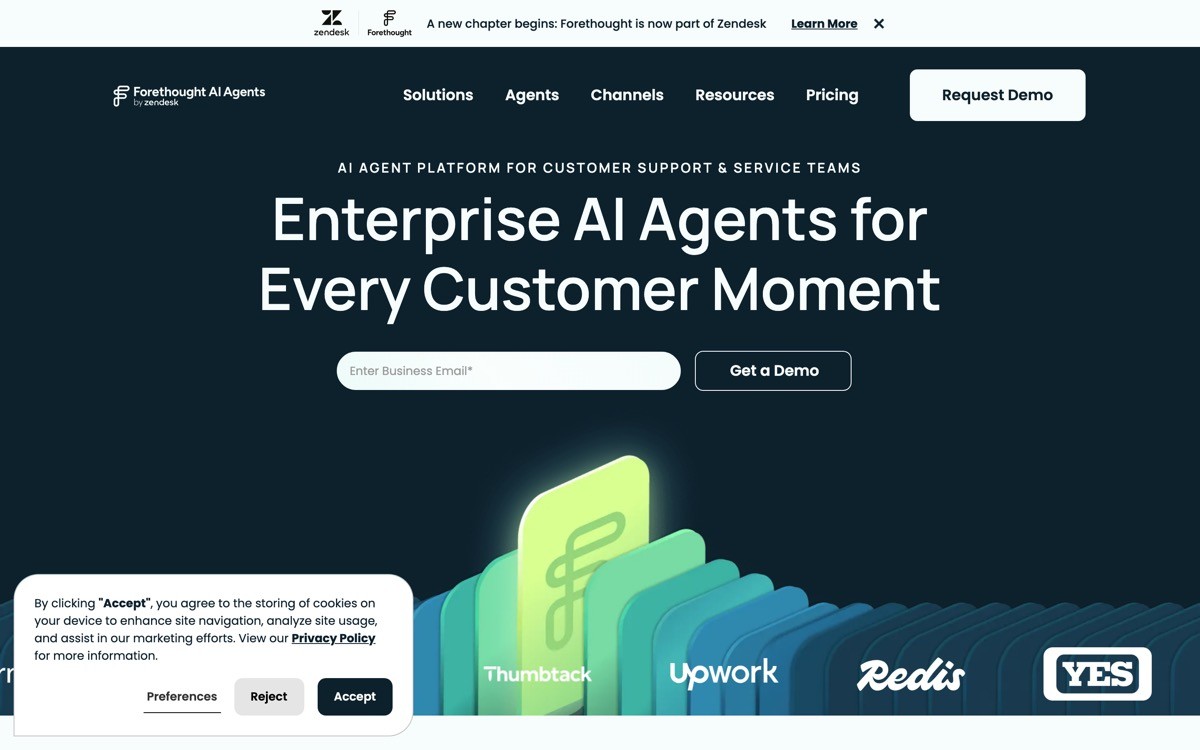 Best AI Customer Support Agent UX with Forethought