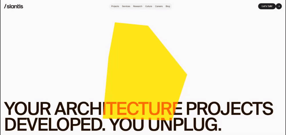 slantis.com website gif