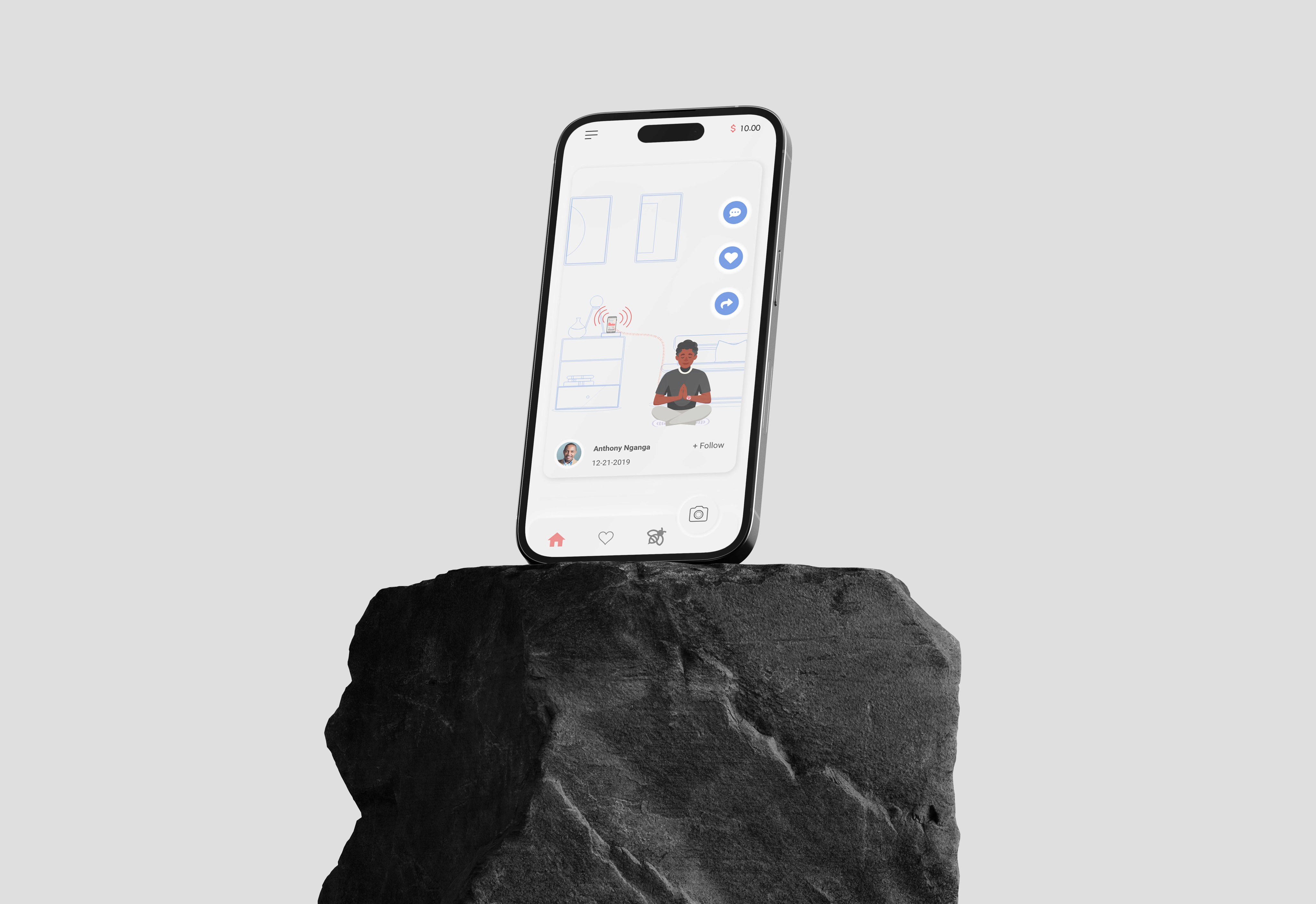 A mockup for a Macbook placed on a table for a hair salon website