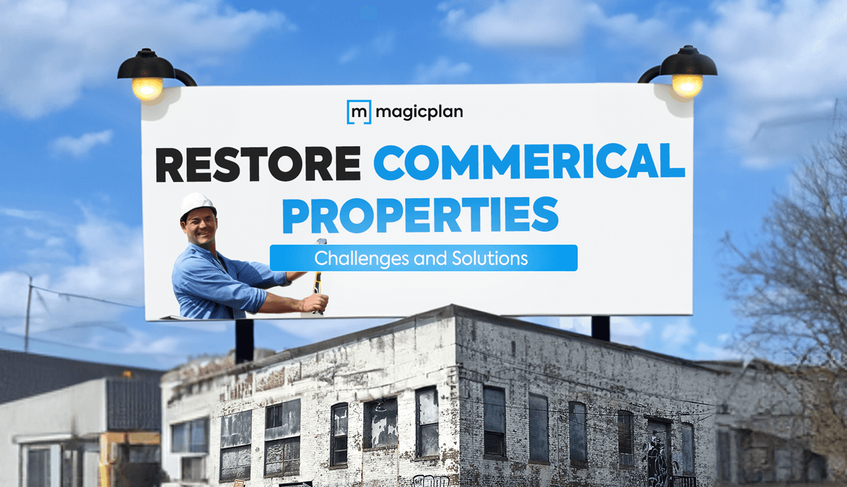 “magic plan supporting commercial property restoration with solutions for damaged buildings and facilities”