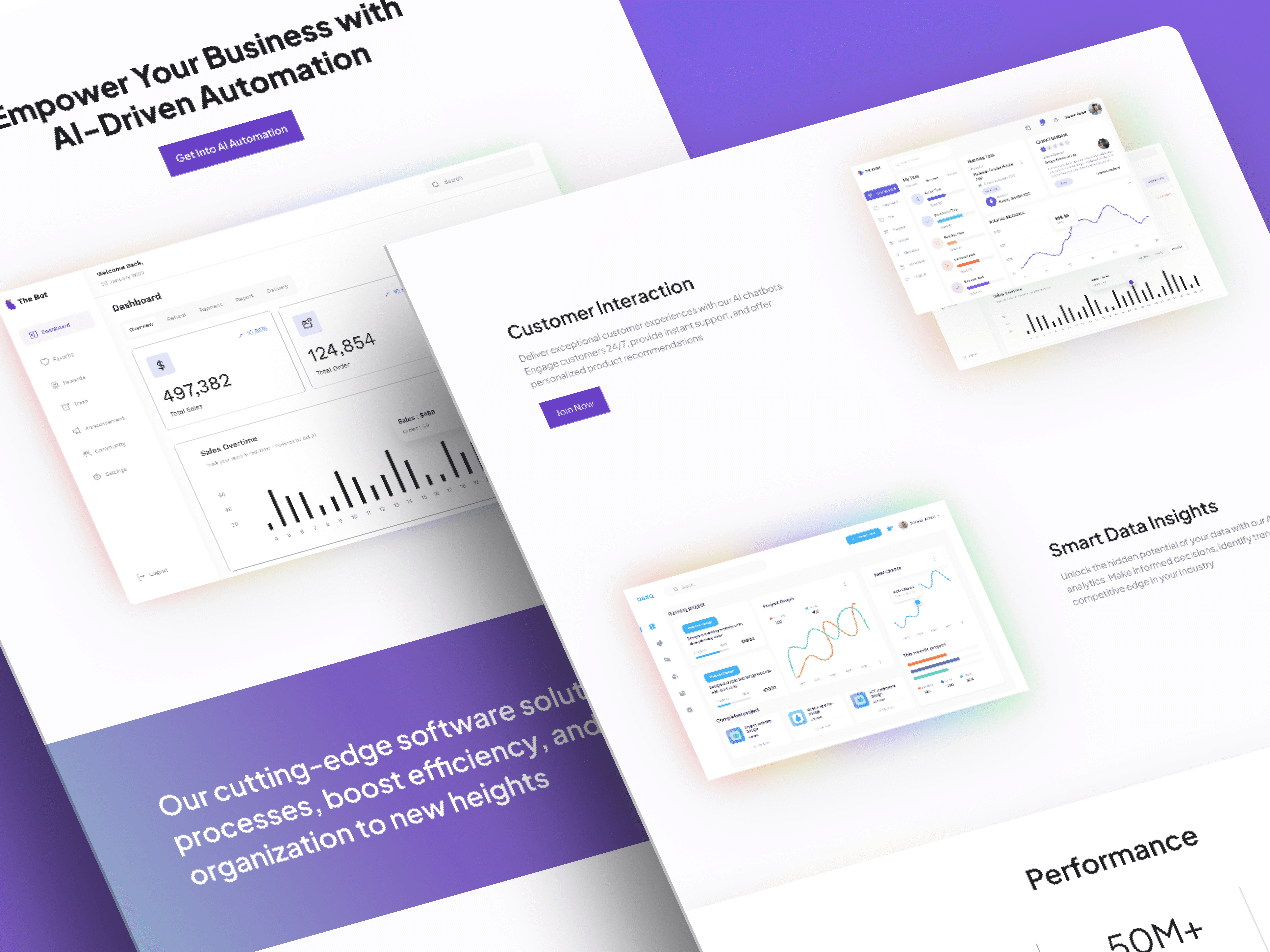 A clean project mockup representing company work