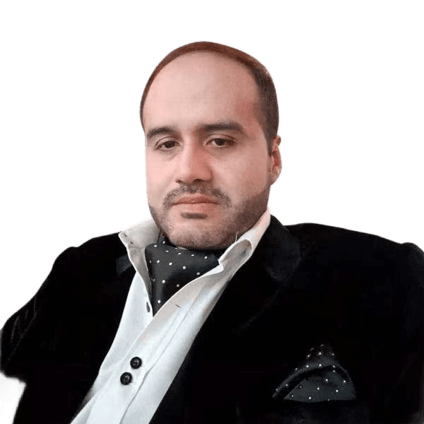 man in black hoodie wearing black framed eyeglasses (Background Removed)