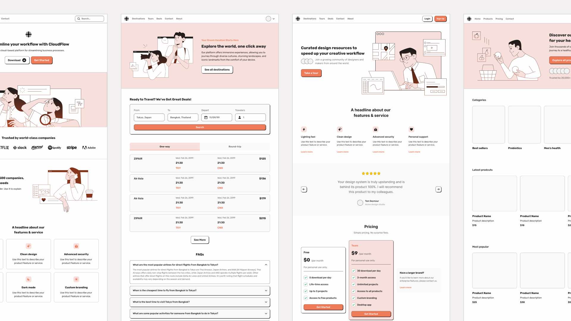 Figma wireframe UI kit