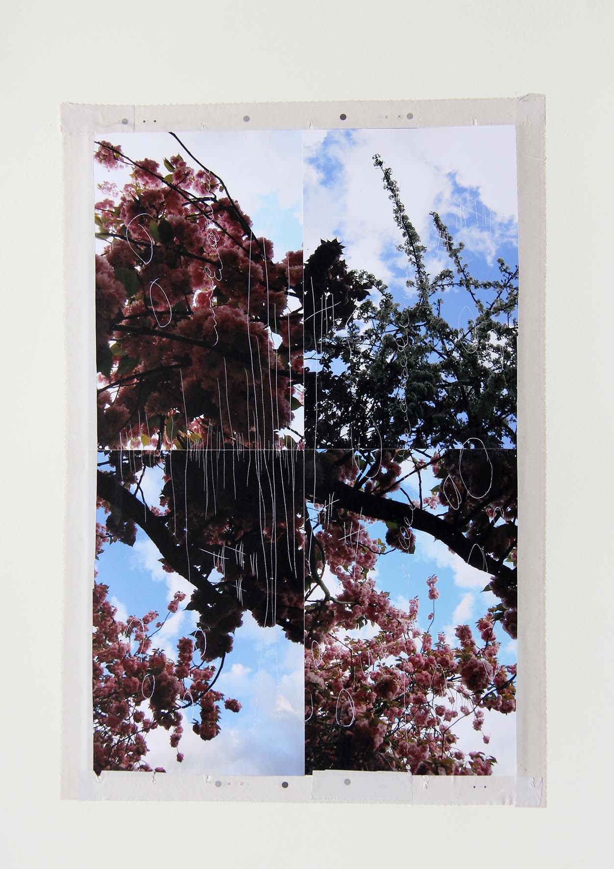 Nicholas Cheveldave artwork collage on paper