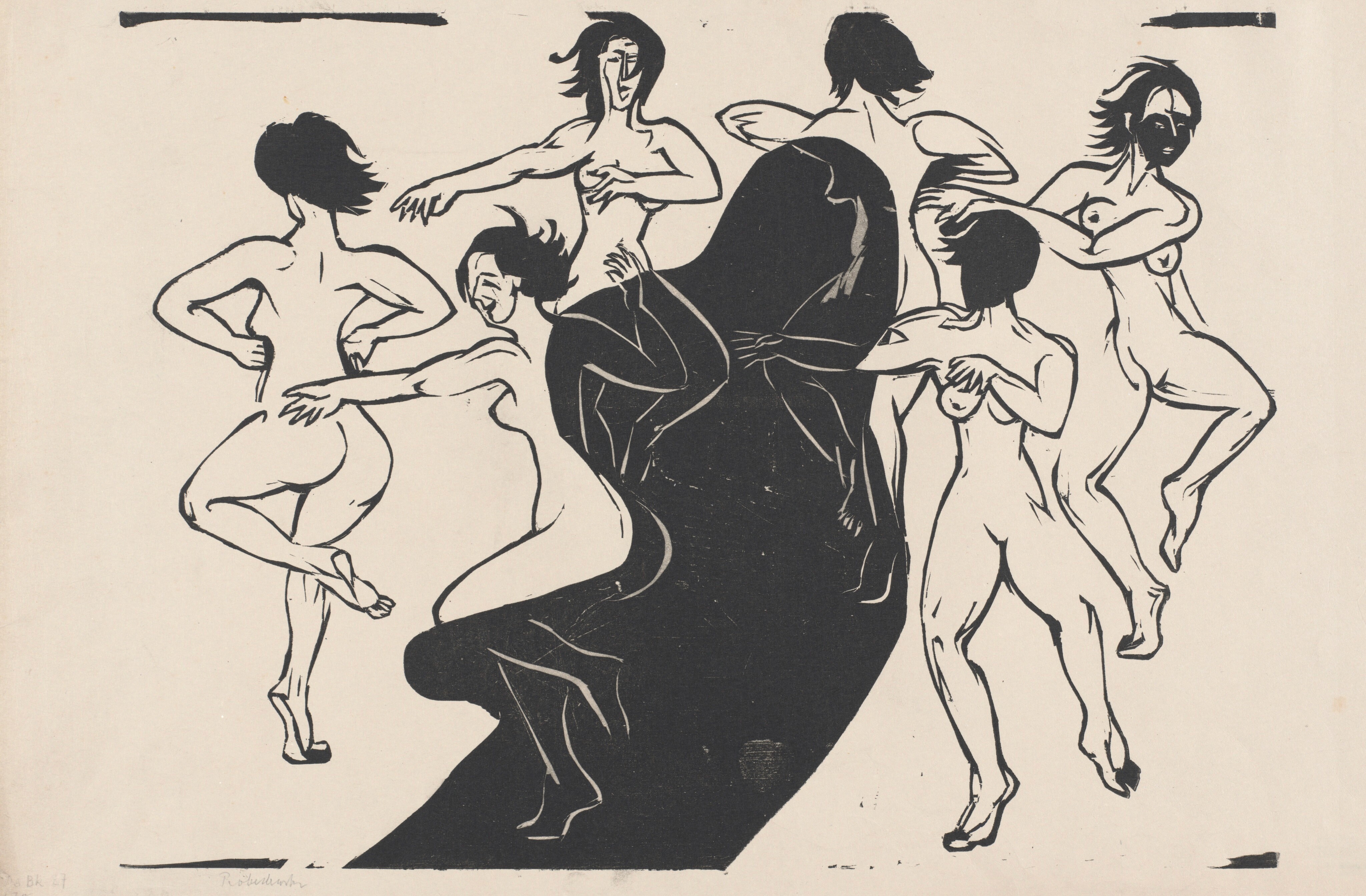 Nudes Dancing around a Shadow, Ernst Ludwig Kirchner
