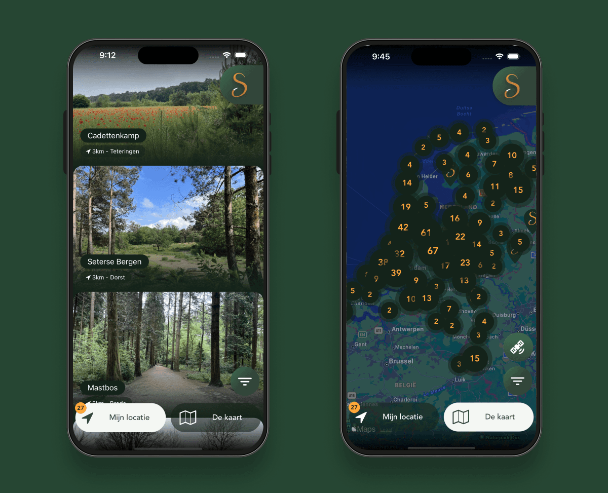 Mockup of 12Signs website on a MacBook, featuring bold tarot card illustrations — designed by Lunatique Design, set against a clear blue sky
