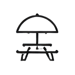 outdoor picnic line icon