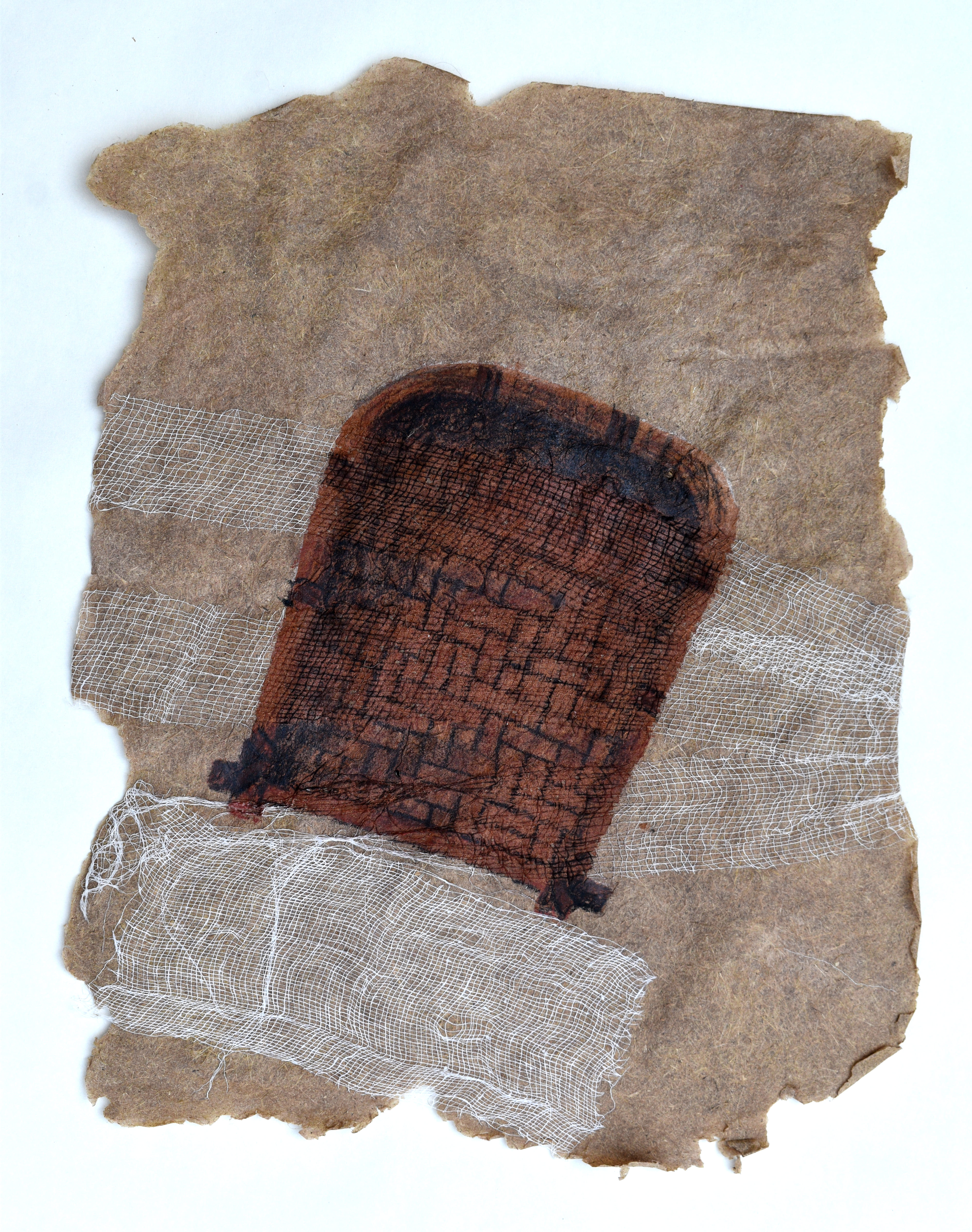 herd of sheep on road painting