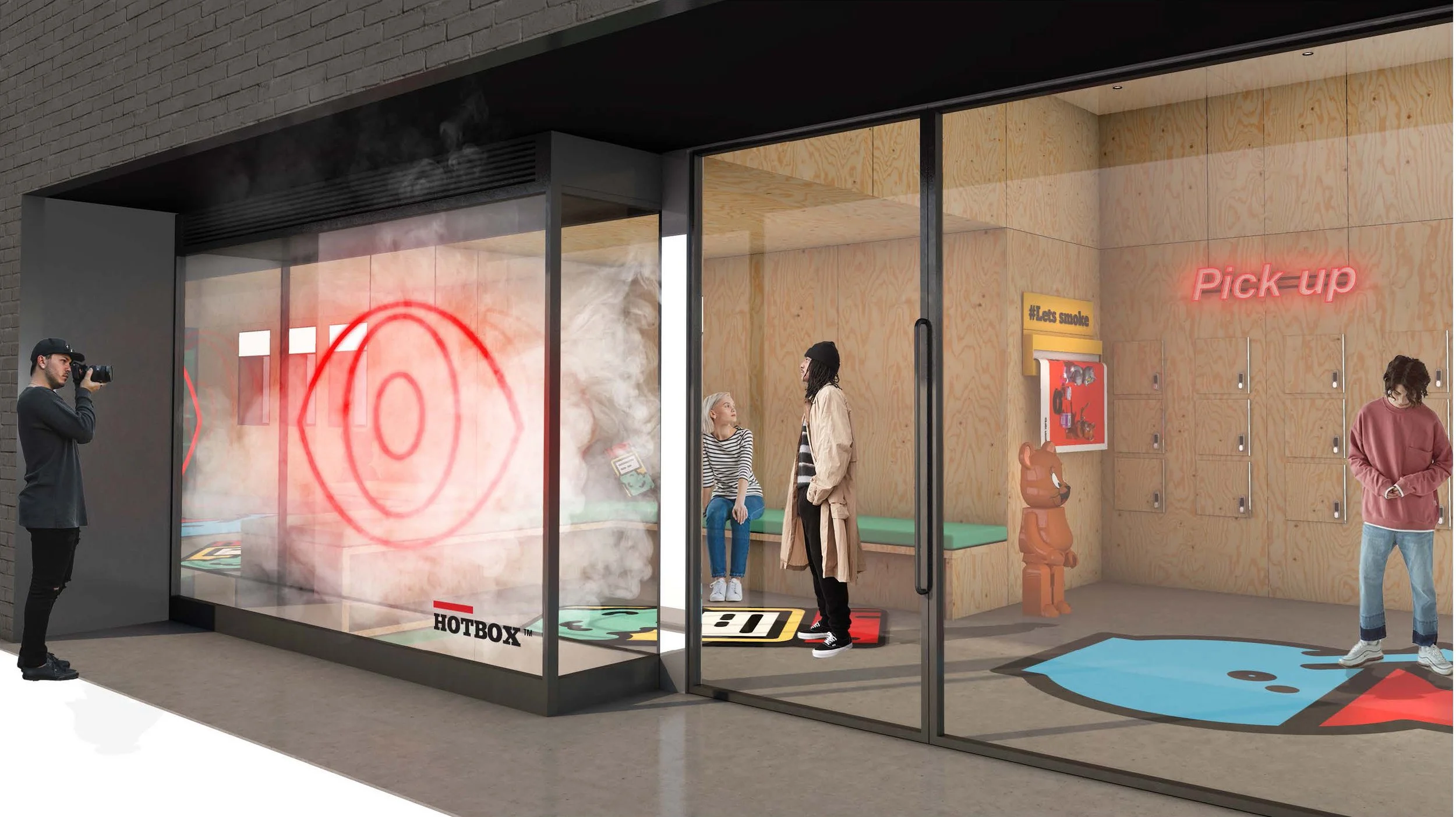 Full storefront or store interior at a second or third location, showing the system holding up consistently at scale