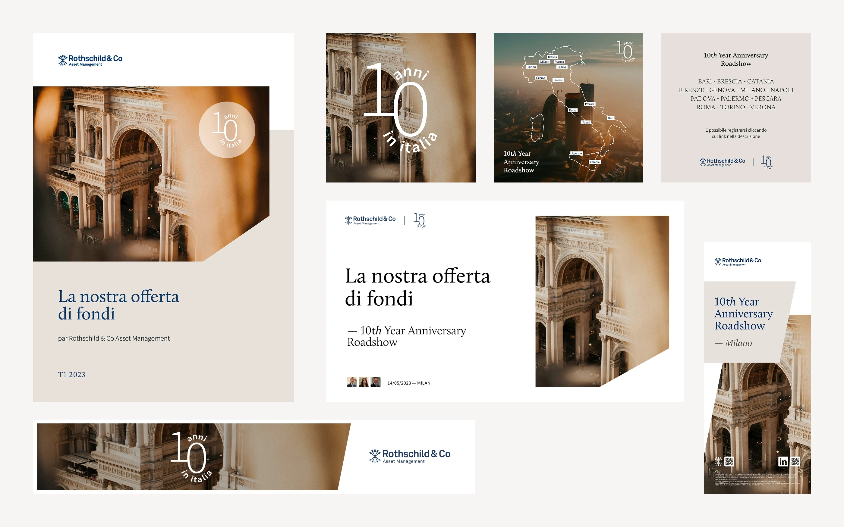 Campagne Italie pour Rothschild & Co Asset Management