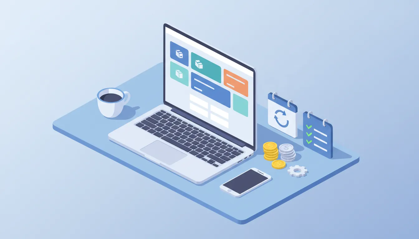 Laptop showing creating Stripe products and prices