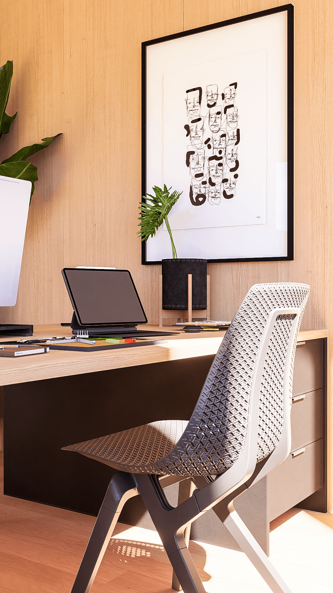 Office cabin hideaway - desk decoration inspiration