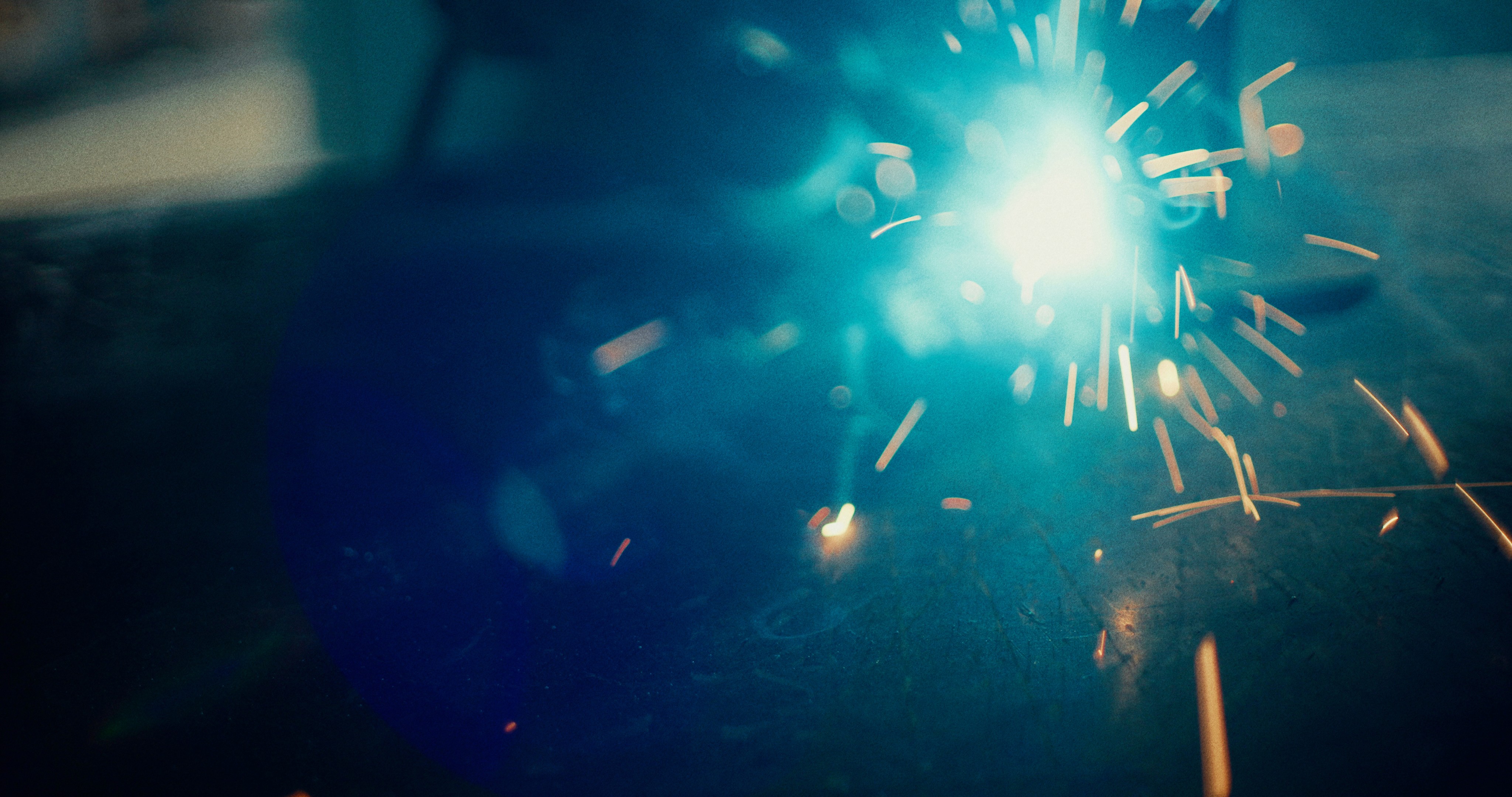 Drone view of a transportation truck depot.