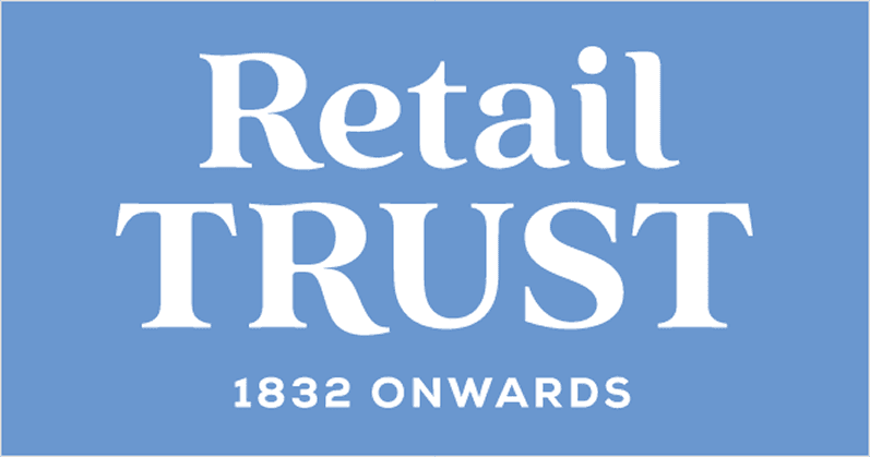 Retail Trust logo featuring My Triage Network’s mention in workplace mental health initiatives.