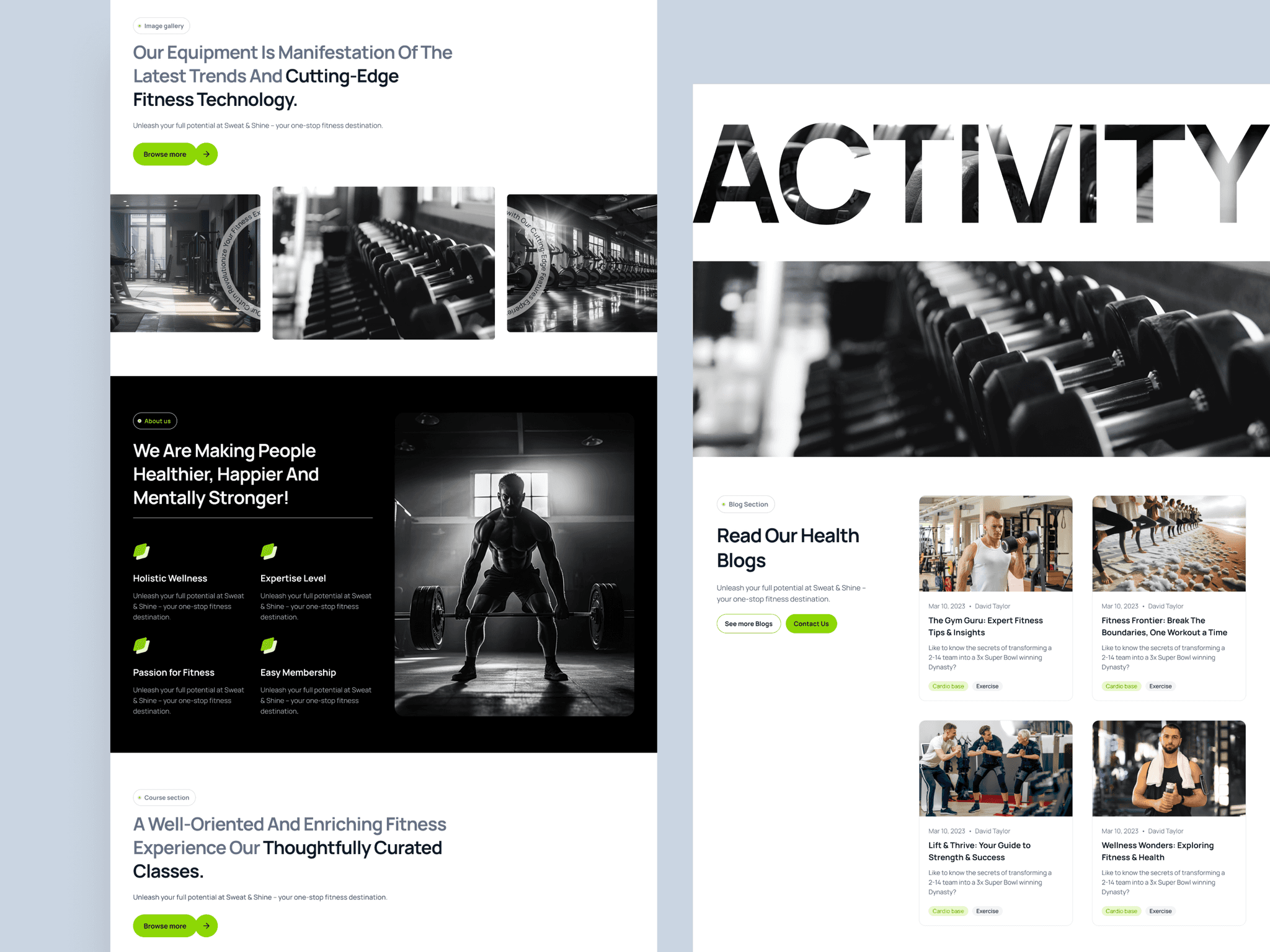 X-fitness Professional Gym Template