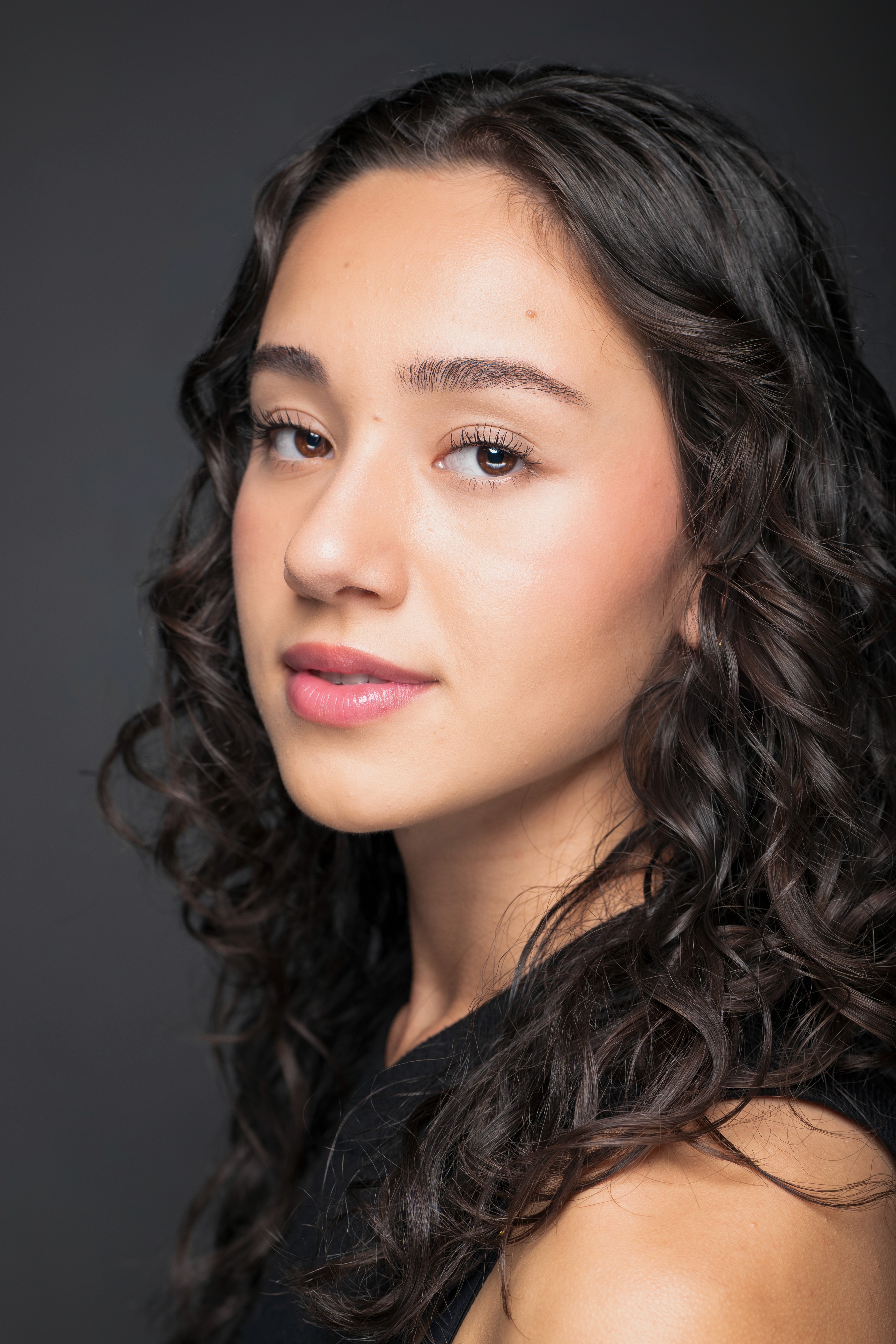 Woman looking intensly into camera for professional headshots in Claremont CA | FFotos