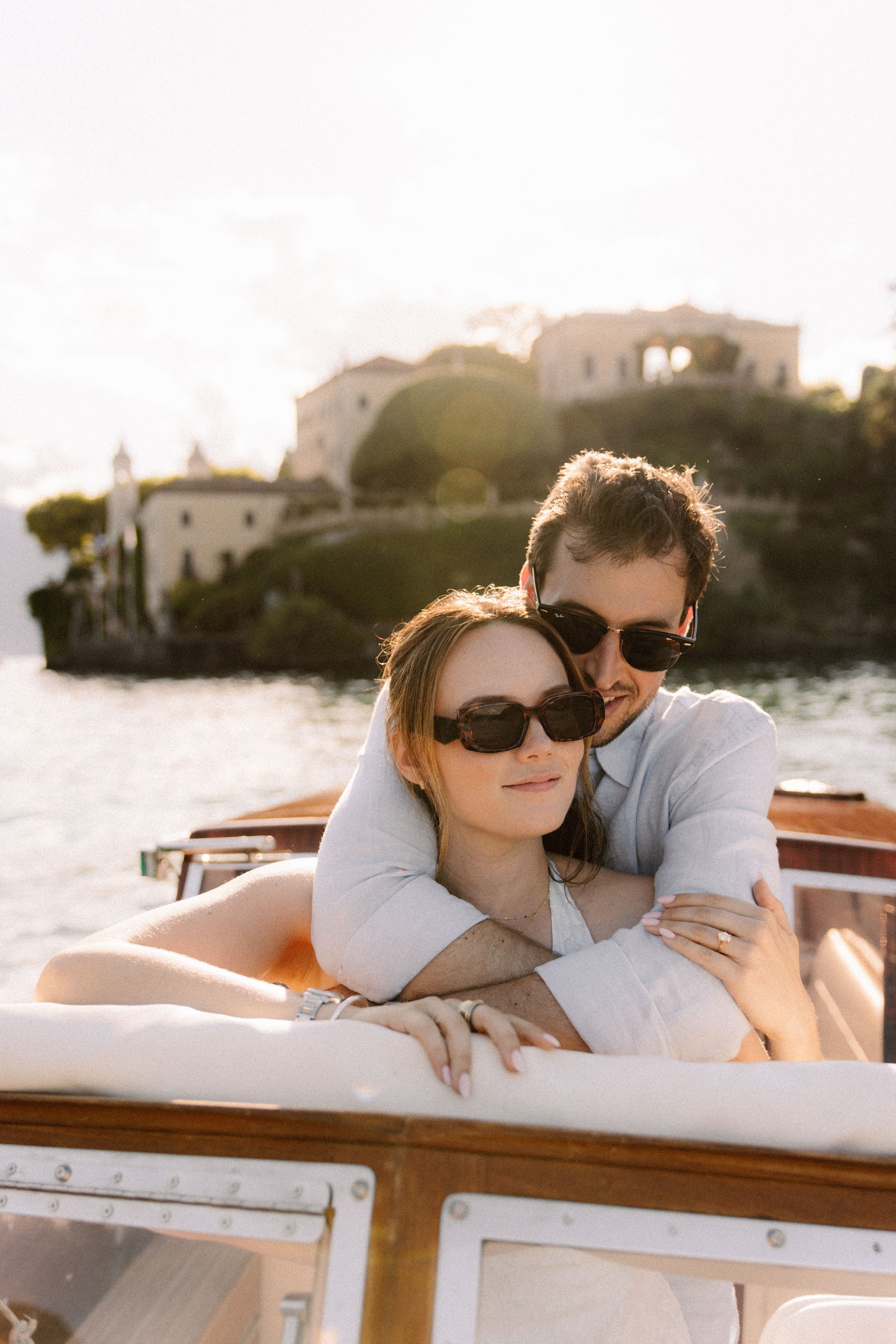 Proposal Photoshoot on a boat in Lake Como | Irina Kostash
