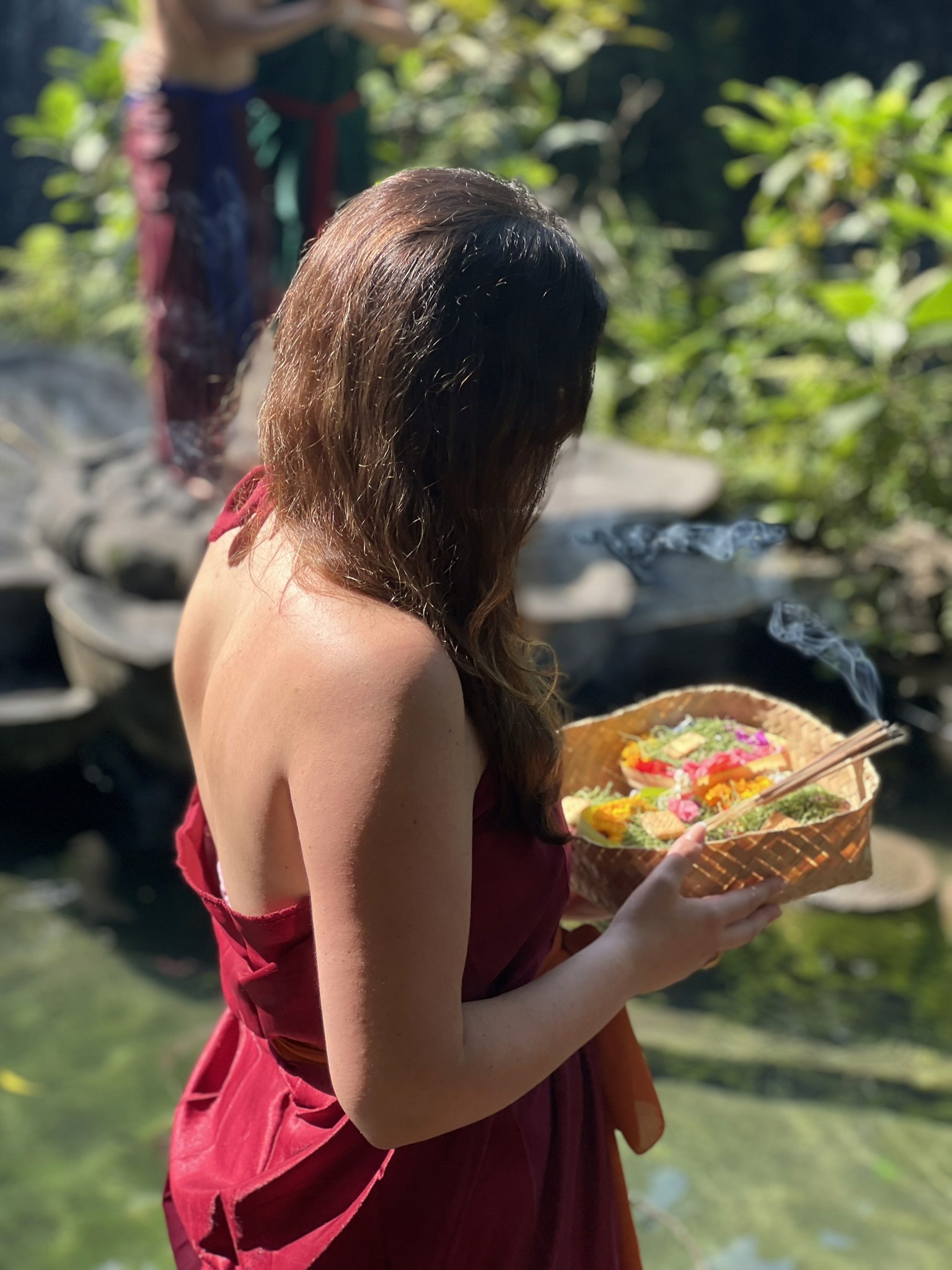 ANAM retreat guest in a natural outdoor setting