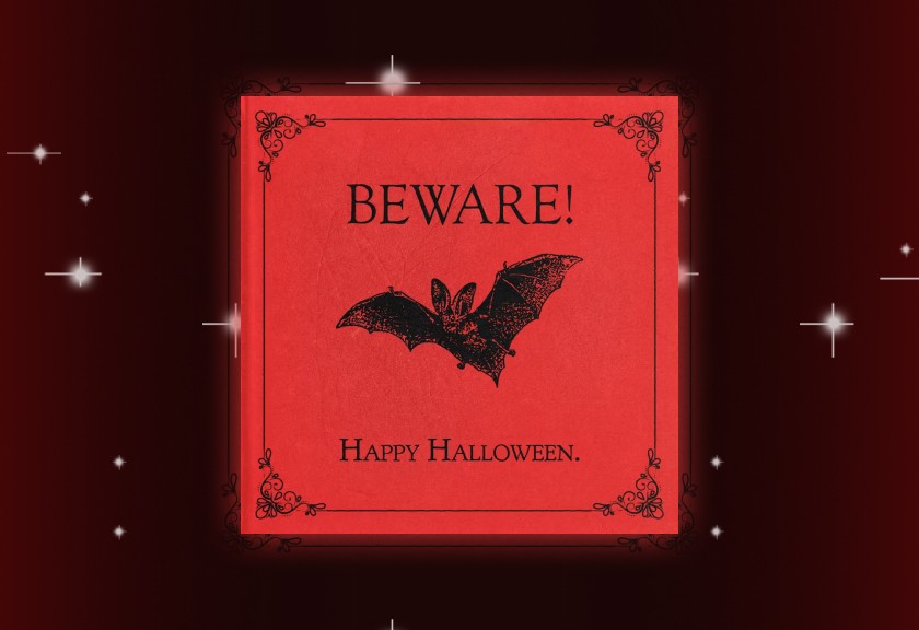 A scalloped flower-shaped card reading "it's my birthday" in lowercase, placed on a pink-orange ombré background with a dreamy, sunset-toned gradient.