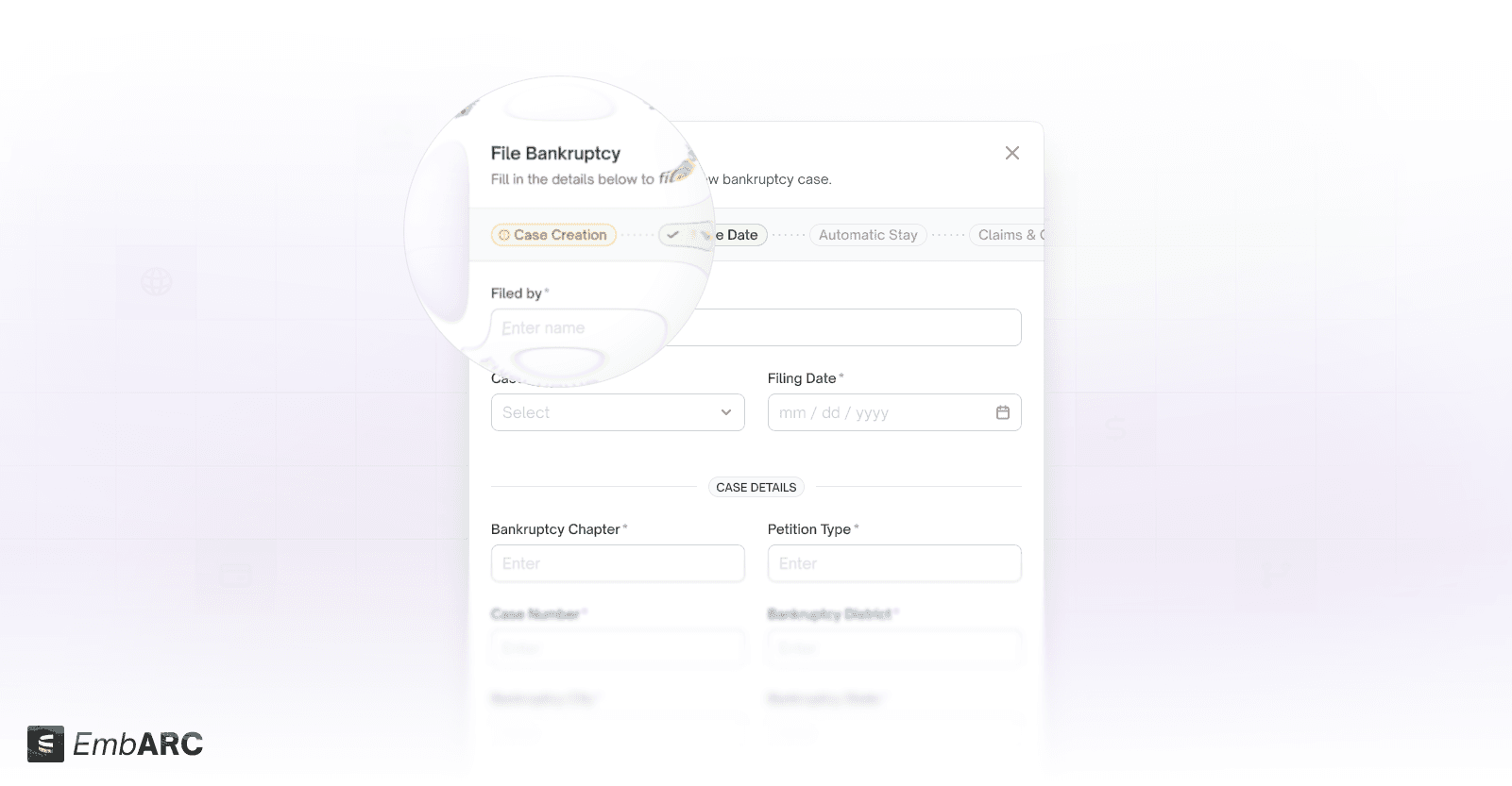 LendAPI embARC LMS - Bankruptcy Management