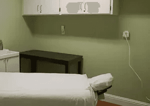 Woman receiving cosmetic skin treatment