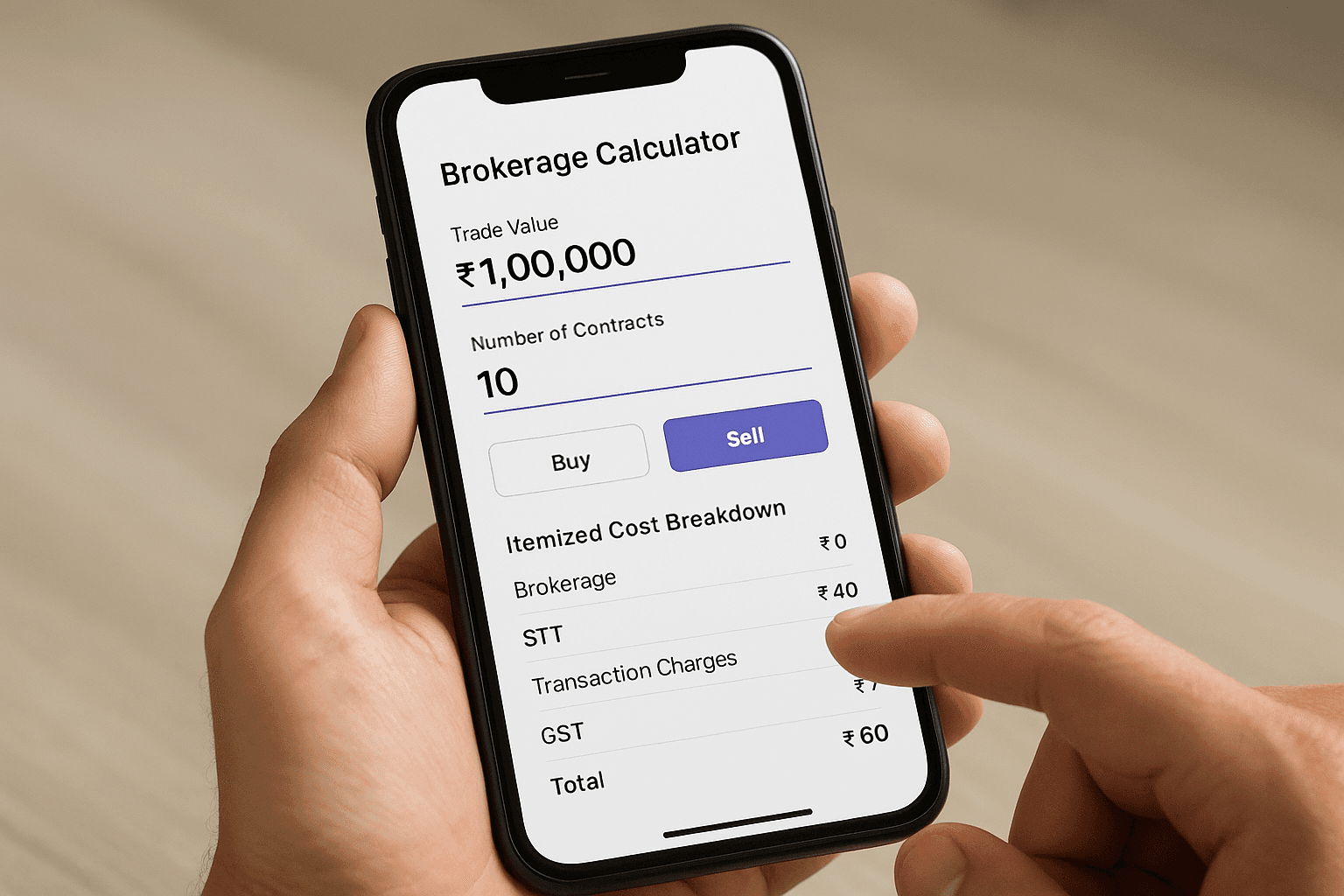 4. Groww brokerage calculator