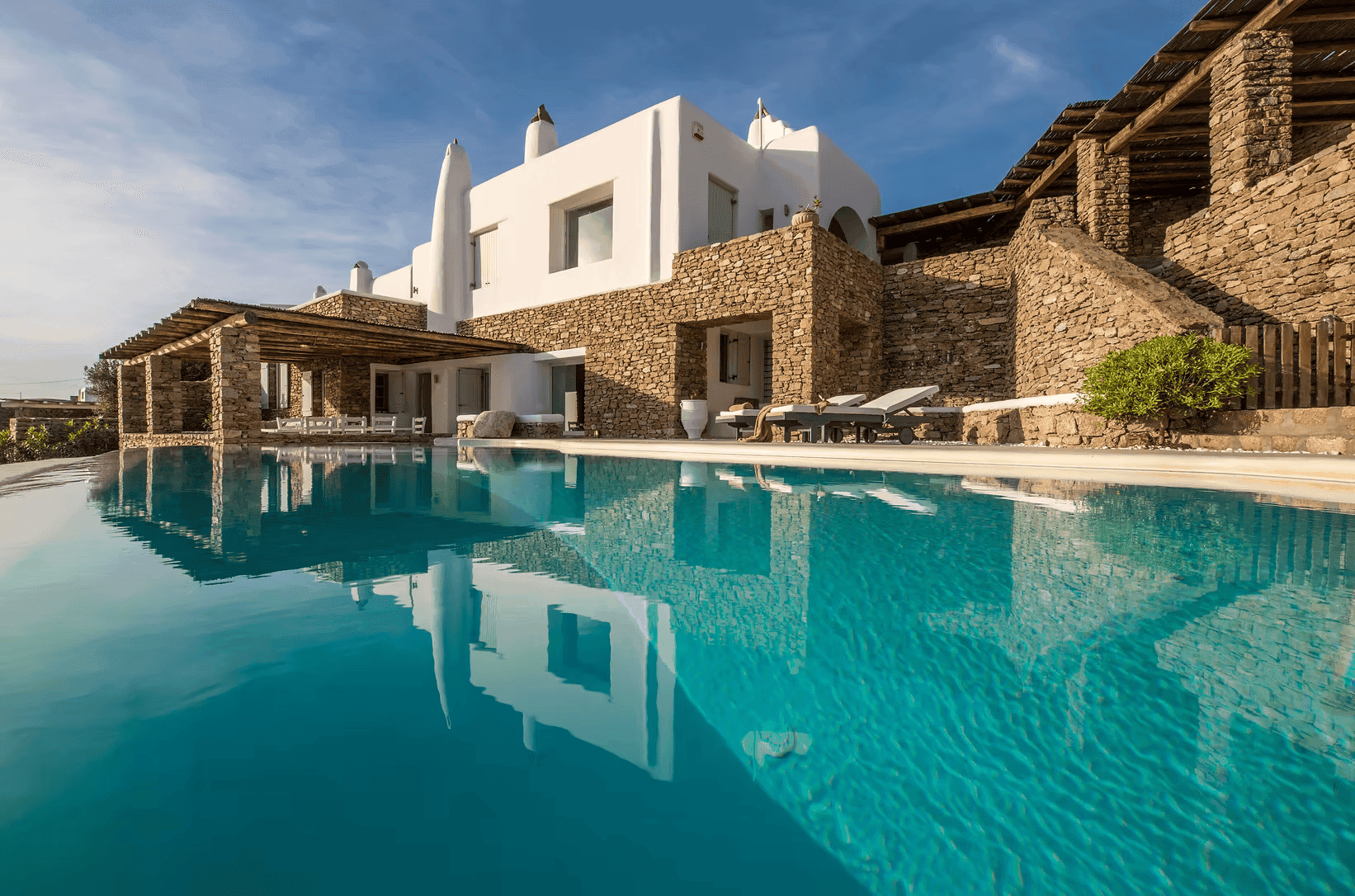 Mykonos villa private pool with sea view luxury apartment Arisilia