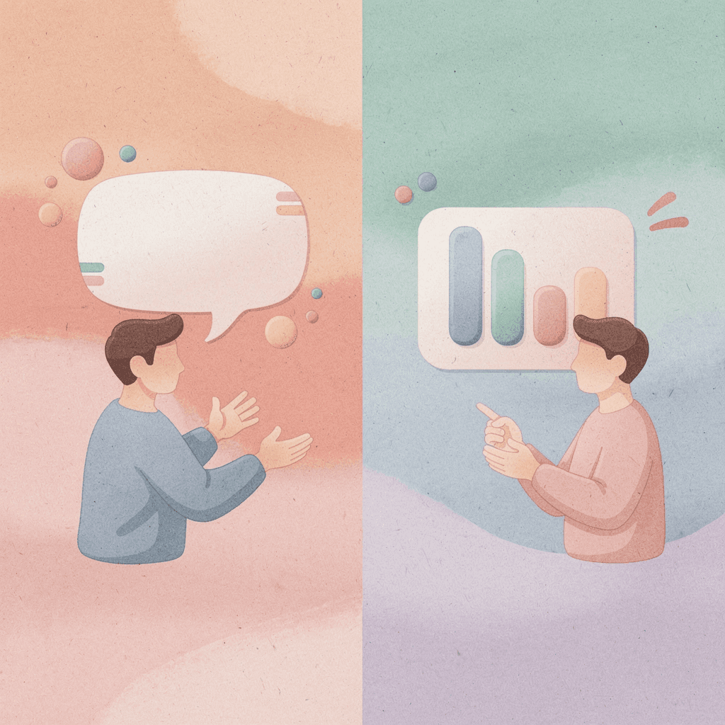 Split scene showing passive reading versus active problem-solving approaches