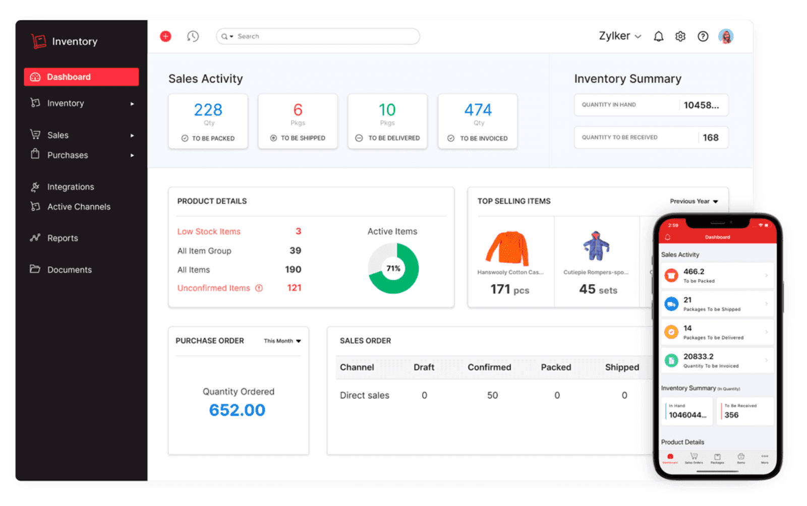 inventory control software: Zoho&nbsp;