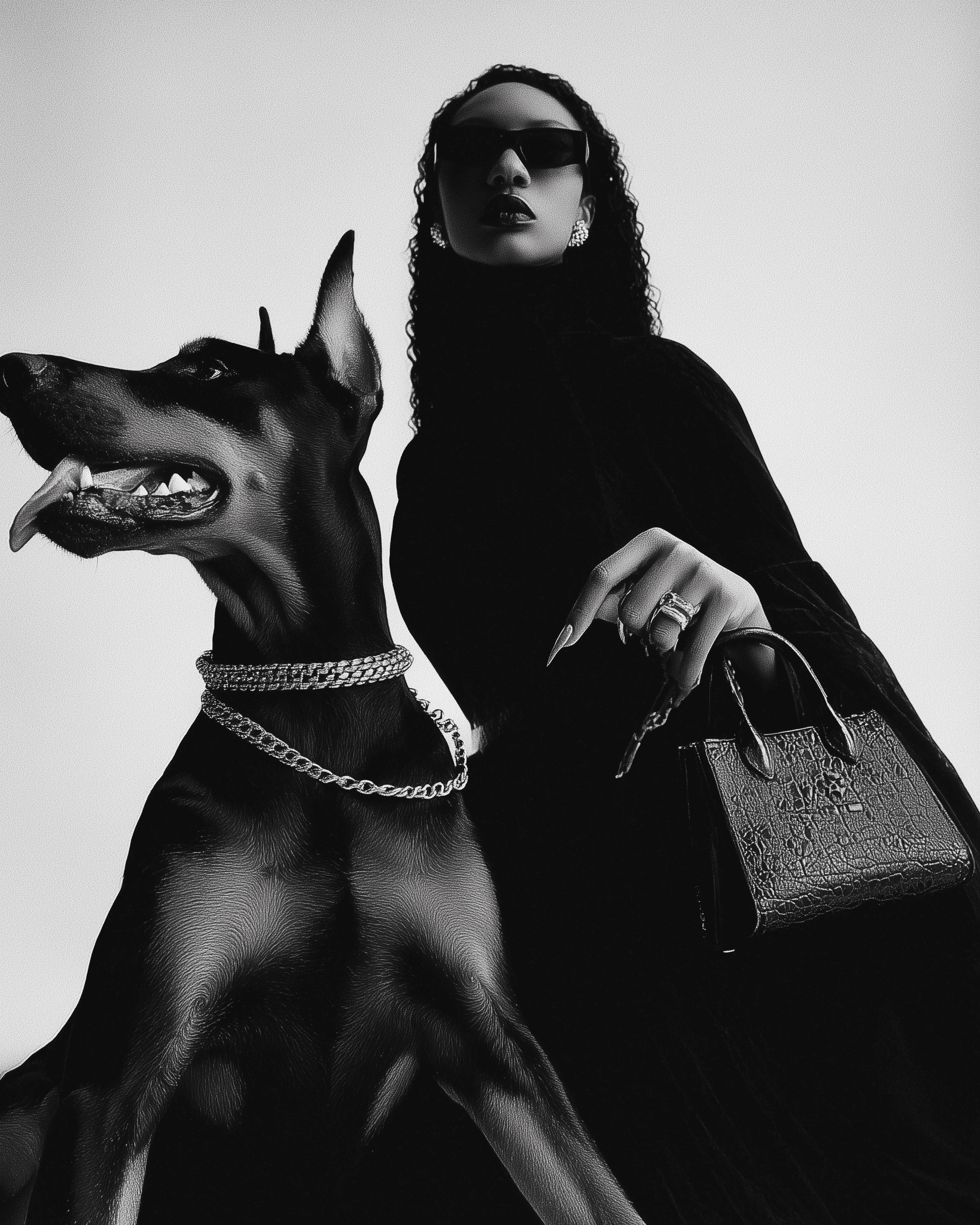 AI fashion campaign visual for luxury brand