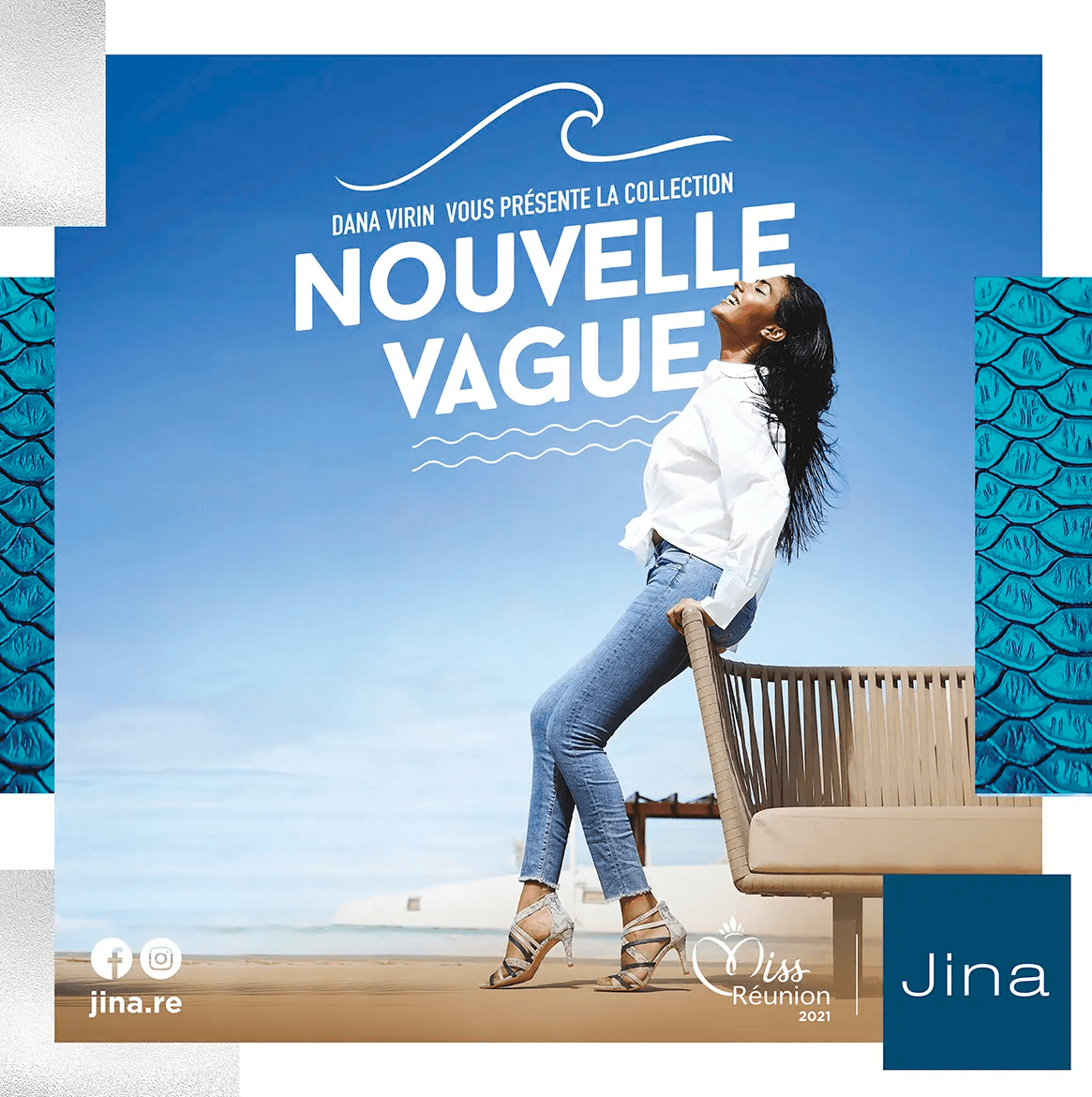 Visuel sandales Jina — Gros plan sur les jambes et chaussures sur un ponton | Photographe David Dijoux, Réunion