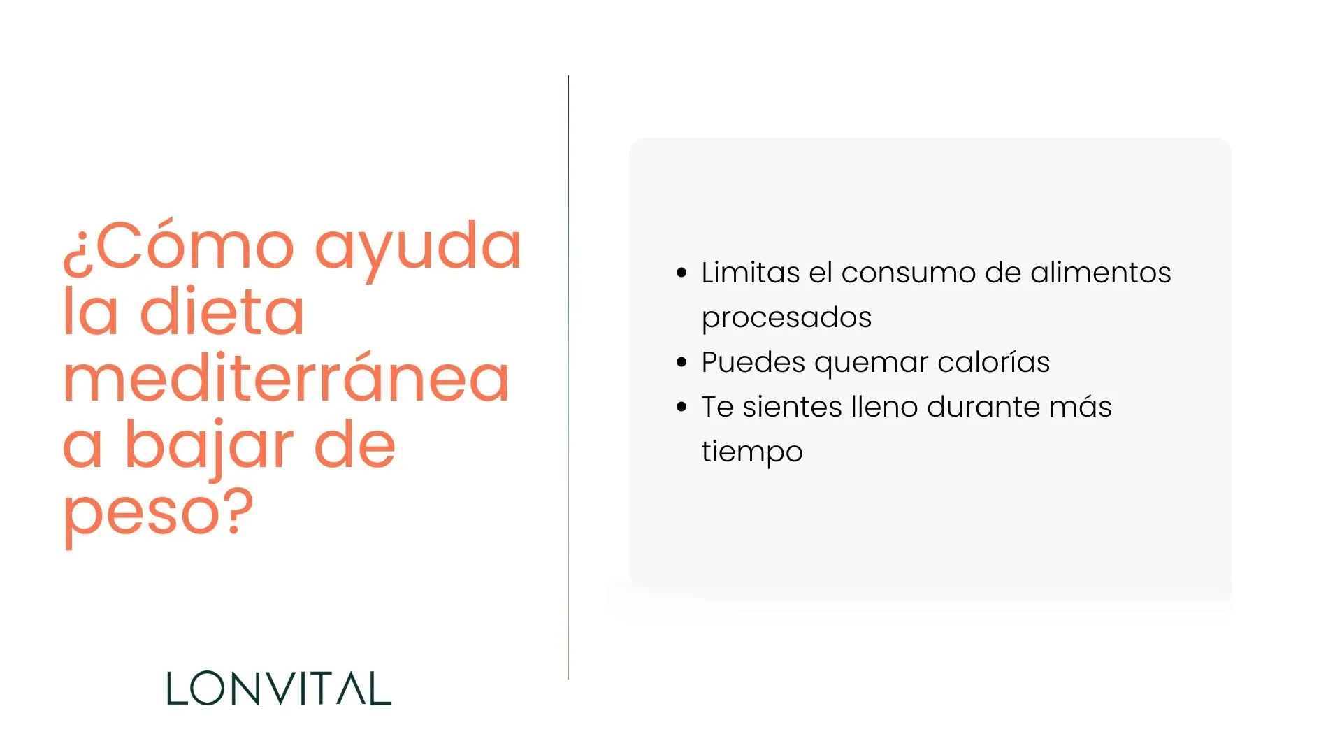 ¿Cómo ayuda la dieta mediterránea a bajar de peso?