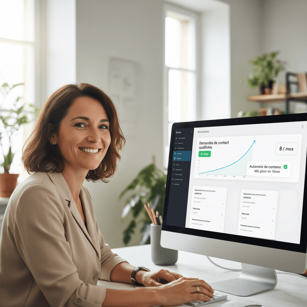 Cas client PME : transformation d'un site web obsolète vers une solution moderne générant 8 demandes de contact par mois