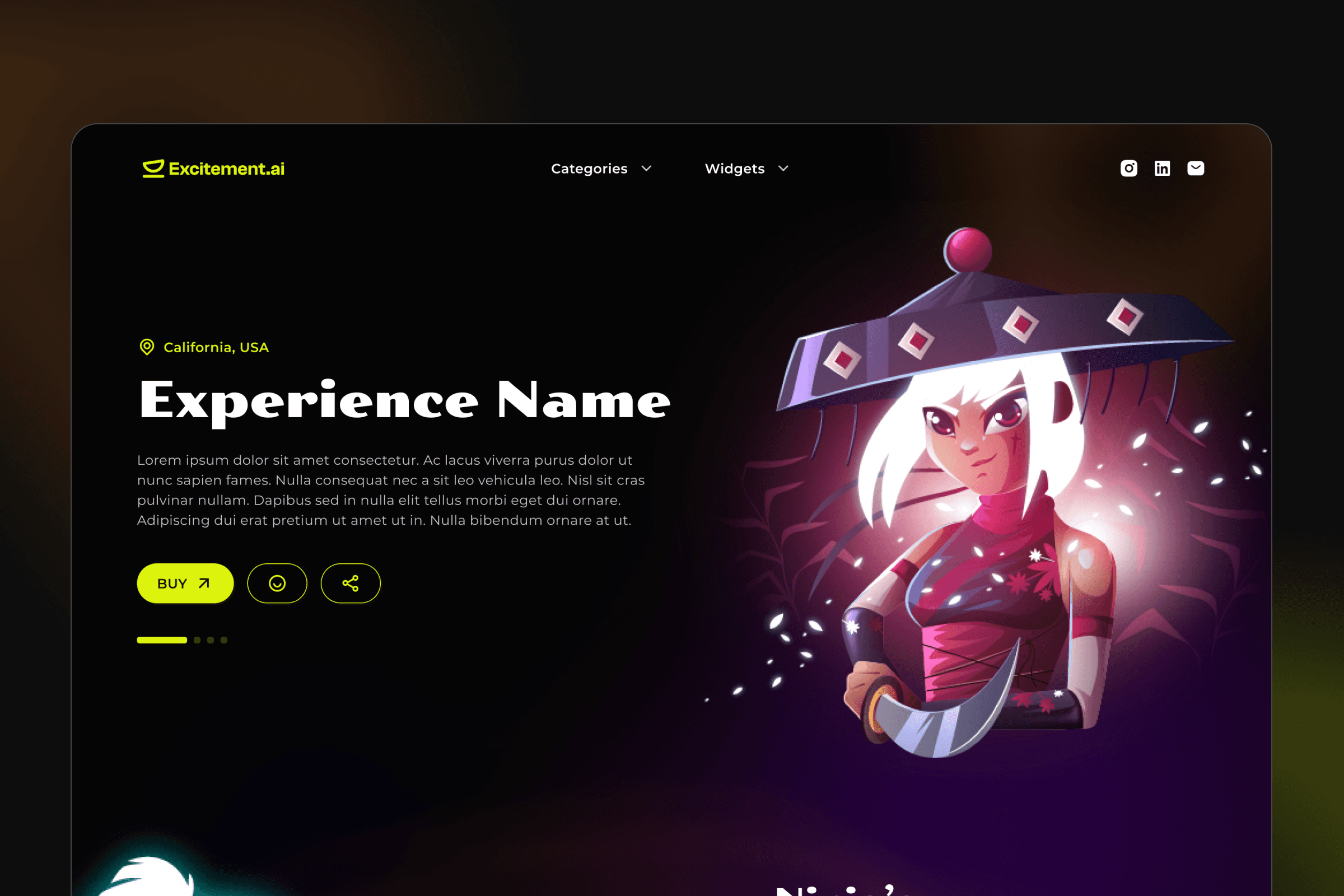 Excitement.ai website