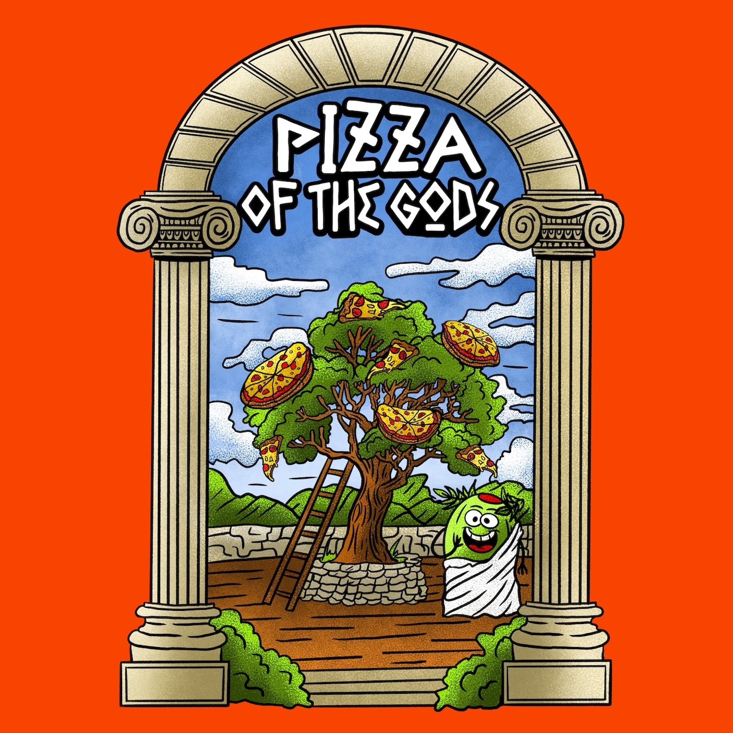 Banza Pizza Swag Design Team Olives