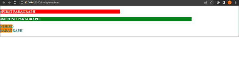 Visual representation of CSS code