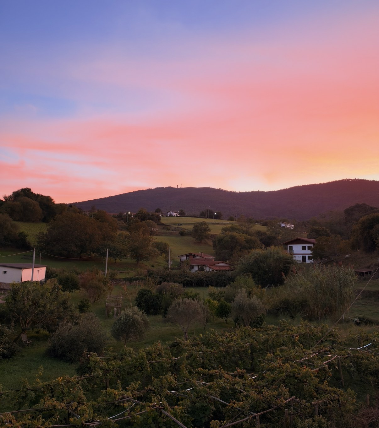 Atardecer en Bakio con el estilo Ámbar + Resplandor