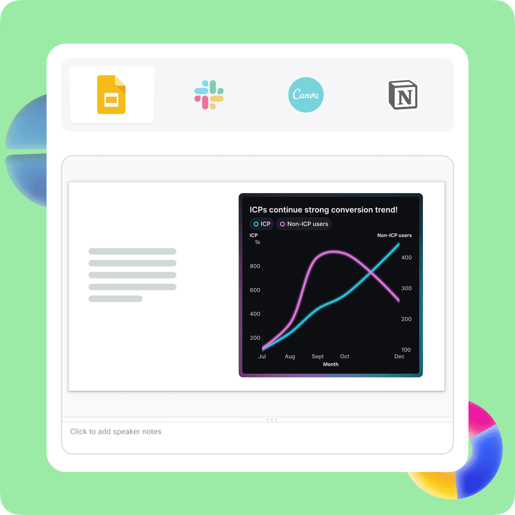 Export or embed your line graph with multiple lines