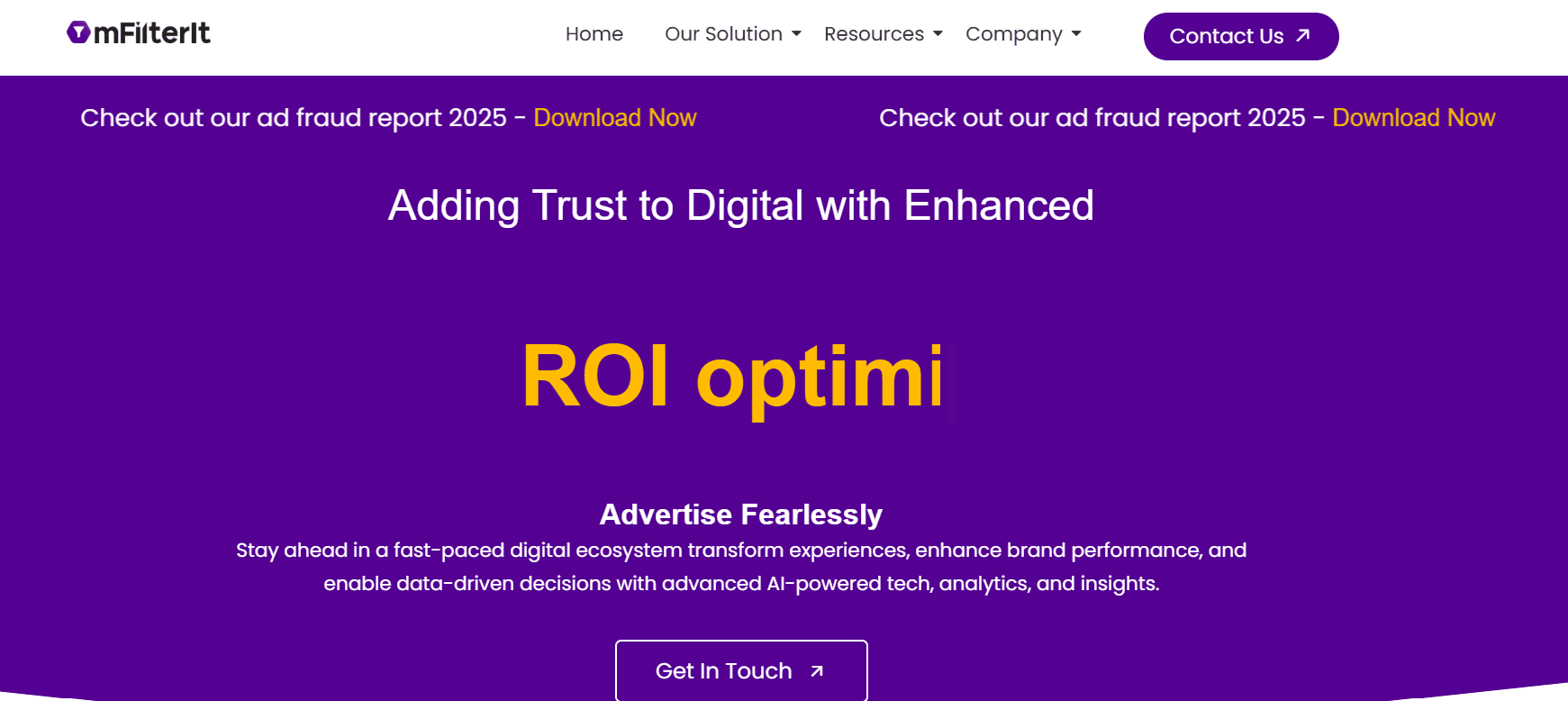 mFilterIt Homepage