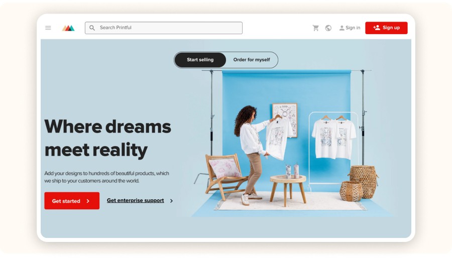 Printful – Print-on-Demand with Built-In Branding