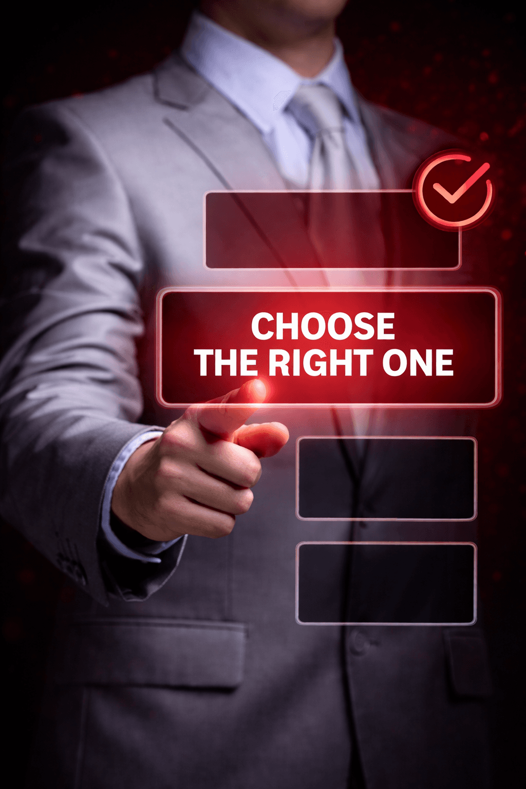 Business professional selecting the right digital marketing strategy for UK business growth