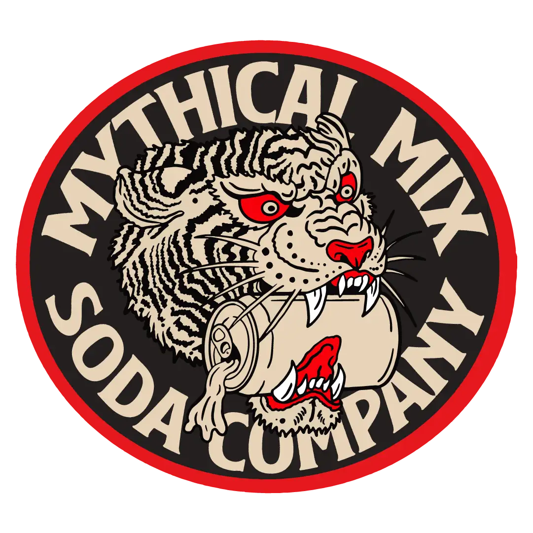 Mythical Mix Tiger Soda Illustration