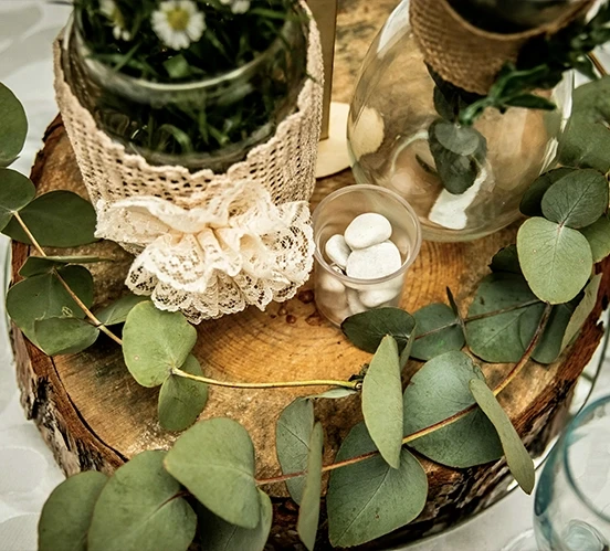 Décoration de table champêtre