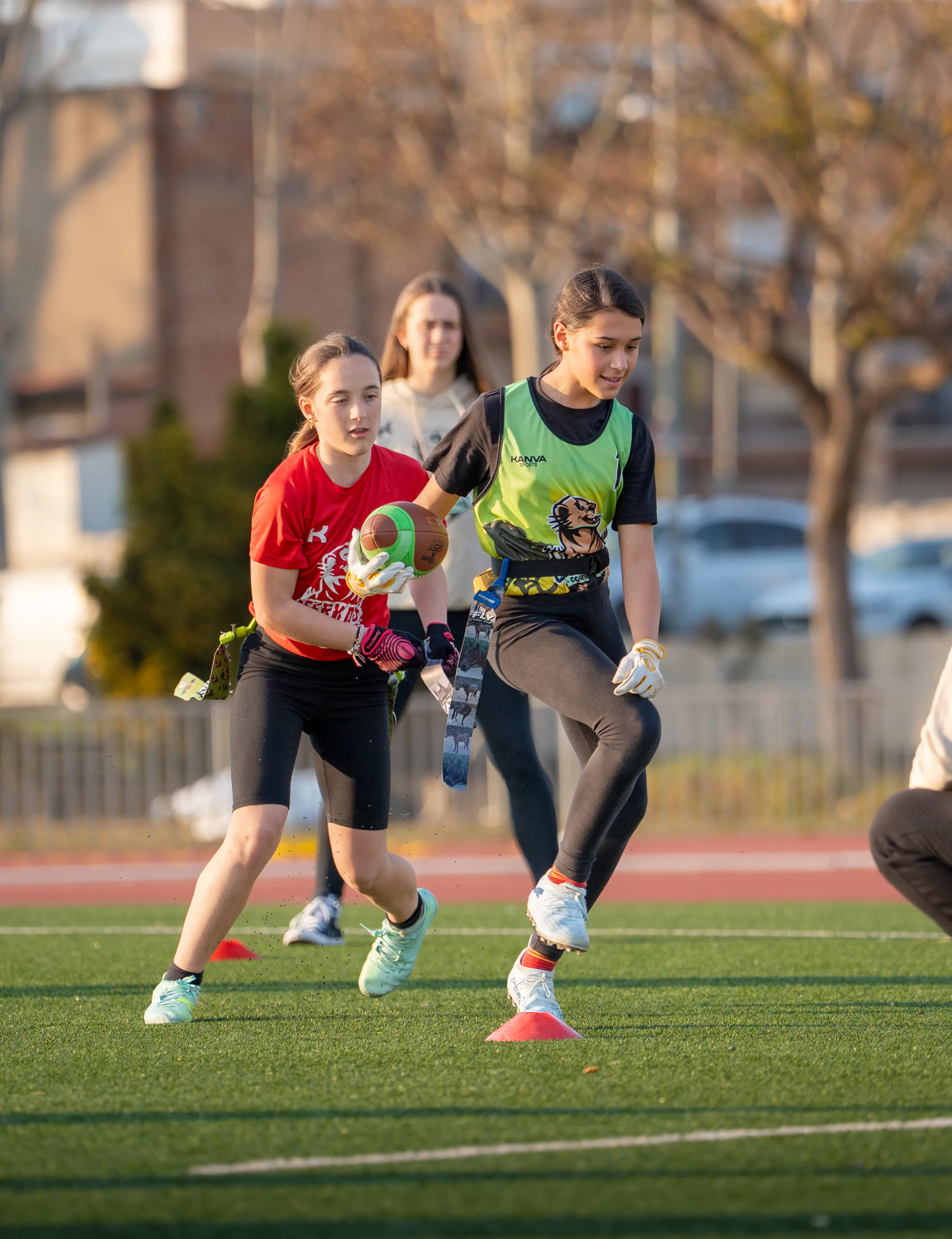 Cornellà Meerkats flag football fotografía 2026, fotografía deportes infantiles Barcelona, Nolan Pardo fotógrafo flag football