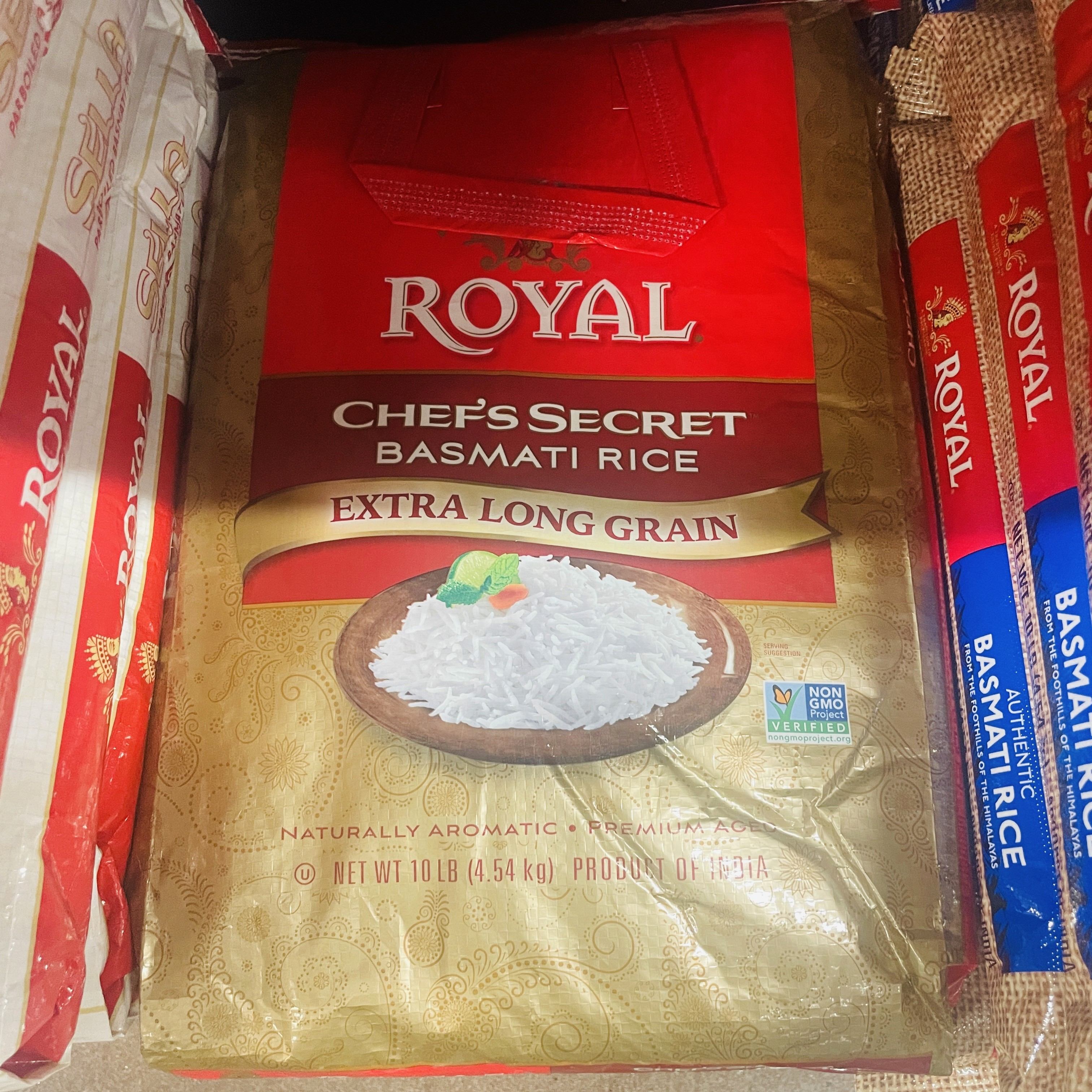 Royal Chef’s Secret extra long grain basmati rice at International Food Market Orlando.