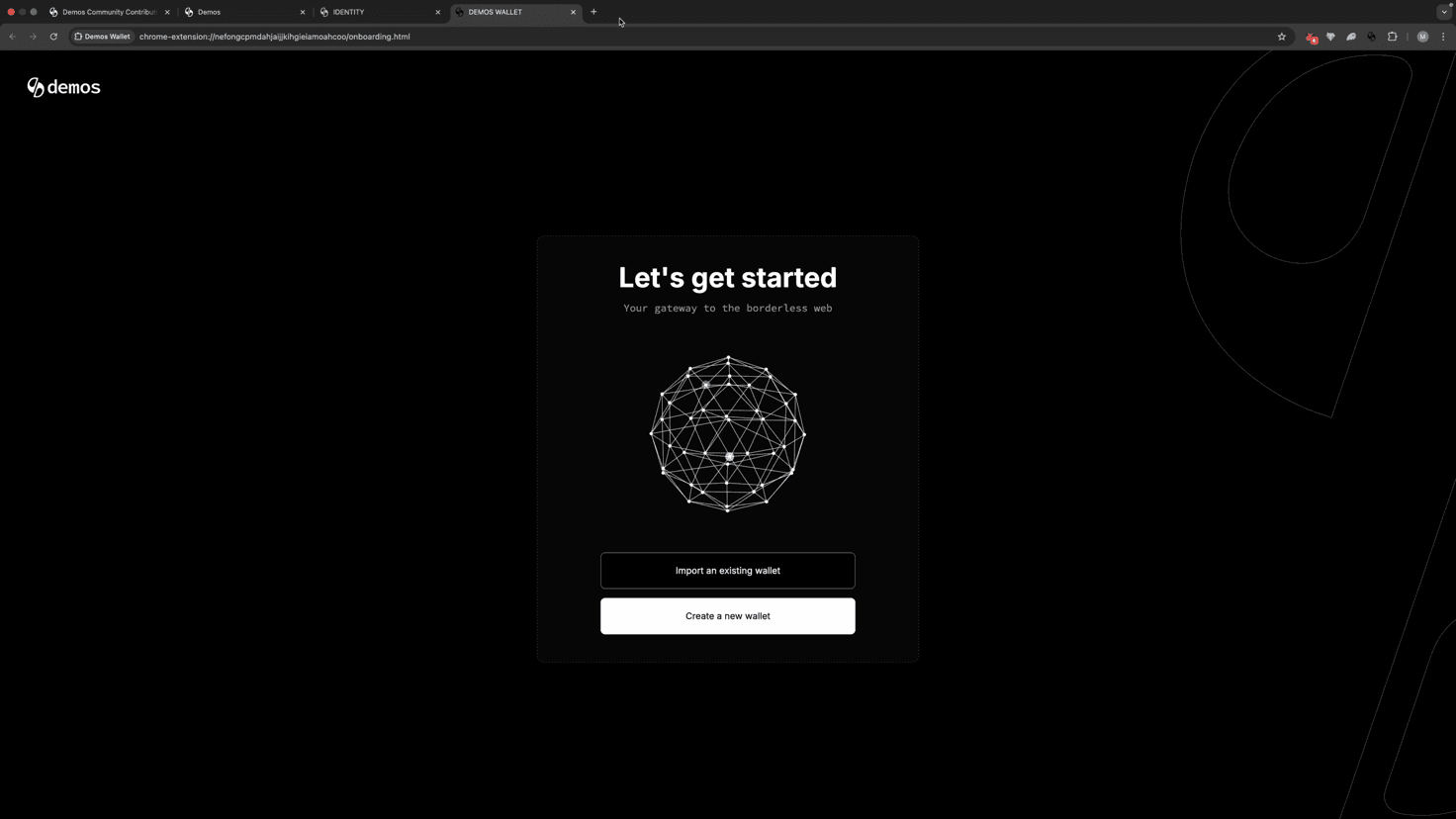 Demos Identity Portal
