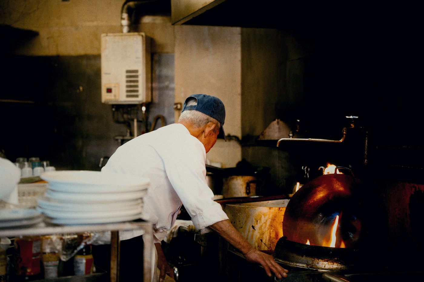Our chefs preparing fresh pasta in the kitchen