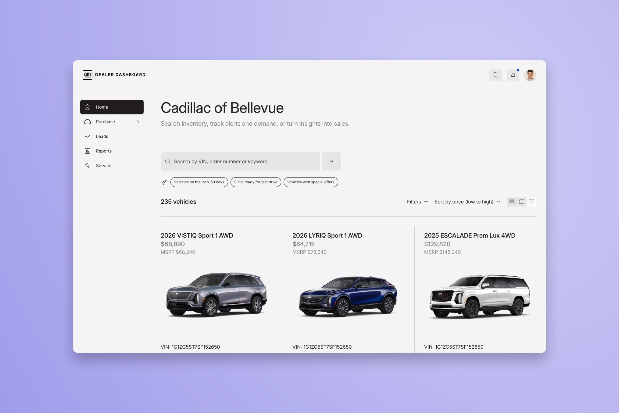 Thumbnail image of Dealer dashboard